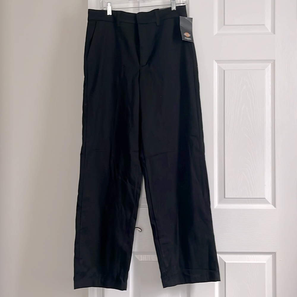 Wide Leg Twill Pant